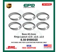 Mercedes Benz OM642 x6 Pistone Anelli Set Oversize 0.5mm Per Sprinter 3.0