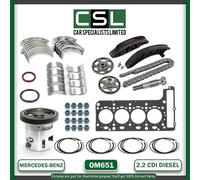 Mercedes-Benz OM651 Main Biella Cuscinetti Con Kit Revisione Motore 2.2