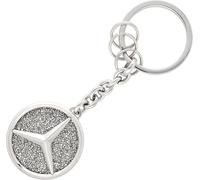 Mercedes-Benz Portachiavi argento acciaio inox cristallo lucido St.Tropez, argento, 9,3 cm