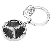 Mercedes-Benz Portachiavi Las Vegas | Argento/Nero | Acciaio Inossidabile