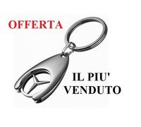 Mercedes-Benz Portachiavi Stella Chip Carrello Spesa Originale Offerta Argento