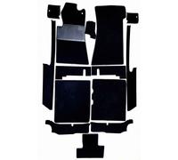 Mercedes-Benz R107 C107 SLC - Set tappeti da pavimento 14 pz, velluto nero NUOVO