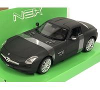 Mercedes-Benz SLS AMG Nero Opaco 1: 24-27 Scala Welly 24025MA Nuovo