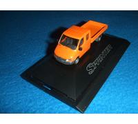 Mercedes Benz W 904 Sprinter Cassone Cabina Doppia Arancione 1:87 Neu Ovp Herpa