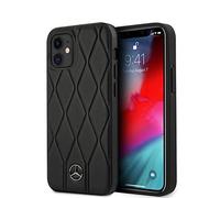 Mercedes-Benz Wave Line - Custodia per iPhone 12 Mini 5,4, colore: Nero MEHCP12SMULBK