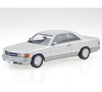 Mercedes C126 500 SEC argento modellino AutoArt 1/43