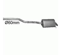 MERCEDES C200 - T203 W203 C220 CLK W209 00-09 Silenziatore Marmitta Posteriore