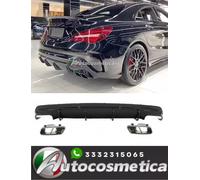 MERCEDES CLA C117 X117 2013-2019 ESTRATTORE SPOILER TERMINALI CROMO DIFFUSORE