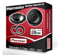 Mercedes Classe C Portiera Anteriore Altoparlanti Pioneer Auto + Attacchi 300W