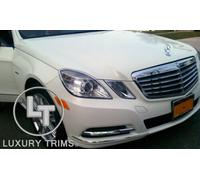 Mercedes Classe E W212 4DR Cromo Faro Orlo Cornici Da Luxury Trims 2010-2013