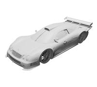 Mercedes CLK GTR Modello Auto Replica Pezzo Esposizione Stampato 3D