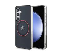 CG MOBILE Custodia Rigida Mercedes MEHMS24S23HUORK per S24 S921 Nera a Doppio Strato con Rosso