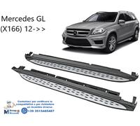 Mercedes GL X166 12 Coppia Set Pedane Laterali Scalette Con Luci Pozzanghera