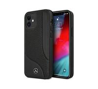 Sourcing Custodia Per Telefono Mercedes Mehcp12scdobk Iphone 12 Mini 5.4 Leather Perforated Area