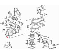 MERCEDES R107 SL W126 S C126 SEC V8 M116 M117 SENSORE FLUSSO ARIA OEM 0438120170