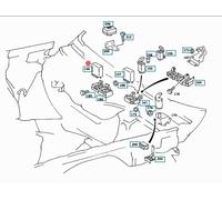 MERCEDES R107 SL W126 W463 G RELE CONTROLLO A/C ARIA CONDIZIONATA OEM 0025451805