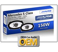 MERCEDES S-CLASS Anteriore Cruscotto Altoparlanti Alpine Auto Kit 150W Max Power
