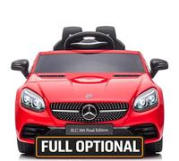 Mercedes SLC 300 Final Edition 12V Auto Elettrica per Bambini con Licenza Ufficiale Doppio Motore Telecomando Parentale Soft Start Luci LED USB MP3 Carico 30 Kg (Rosso)