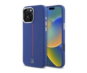 MERCEDES strisce rosse COVER MAGSAFE per Apple iPhone 16 Pro Max, Nero