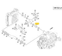 MERCEDES TRUCK LKW ACTROS/ATEGO TUBO FLESSIBILE INTERCOOLER OEM A0030940882
