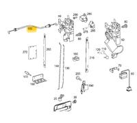 MERCEDES TRUCK LKW ACTROS AXOR CAVO TIRANTE SERRATURA PORTA SX OEM A0007200113