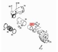 MERCEDES TRUCK LKW ACTROS OM502/542 MANICOTTO TURBOCOMPRESSORE OEM A5429970052
