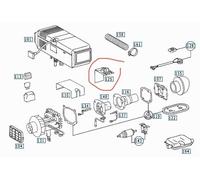 MERCEDES TRUCK LKW CENTRALINA ZHE RISCALDATORE AUTONOMO WEBASTO OEM A0004469629