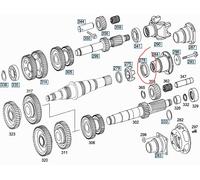 MERCEDES TRUCK PARAOLIO ALBERO TRASMISSIONE CAMBIO OEM A0149970147
