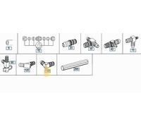MERCEDES TRUCK UNIMOG RACCORDO A GOMITO LINEA ARIA COMPRESSA OEM A0059970489