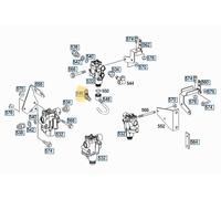 MERCEDES UNIMOG 437 RACCORDO A GOMITO VALVOLA ABS OEM A0039977189