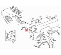 MERCEDES W124 BERLINA COUPÉ MODANATURA INFERIORE FARO DESTRO OEM A1248890663
