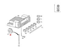 MERCEDES W124 W126 W201 SELETTORE TERMICO DISPOSITIVO COMANDI A/C OEM 2018200103