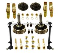 Mercedes W126 Anteriore Guida Asta Pista Montante Supporti + Vincolo Aste SX E