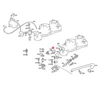 MERCEDES W126 S/SEL/SEC R107 SL M117 VALVOLA CONTROLLO MINIMO OEM A0001411425