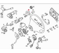 MERCEDES W140 R129 CILINDRO SERRATURA PER CASTELLO DI ACENSIONE OEM A1404601404