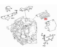 MERCEDES W164/203/204/209/211/463 OM642 COPRI VALVOLE SINISTRA OEM A6420160724