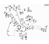 MERCEDES W166 GL/GLS/GLE CONTINENTAL SENSORE NOX SONDA LAMBDA OEM 0009052809
