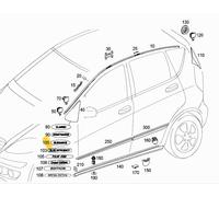 MERCEDES W169 A W204 C EMBLEMA DISTINTIVO OEM A2048172620