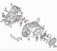 MERCEDES W169 A W245 B PARAOLIO TRASMISSIONE CAMBIO MANUALE 716.5 OEM 0129970546