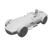Mercedes W196 Auto da Corsa Pedina per Gioco da Tavolo HEAT Stampata 3D
