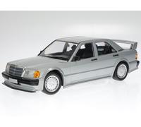 Mercedes W201 190E 2.5-16 EVO 1 argento modellino Minichamps 1:18
