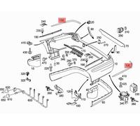 MERCEDES W211 CLASSE E MODANATURA CROMATA PARAURTI POSTERIORE SX OEM A2118850374