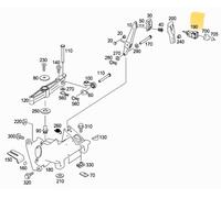 MERCEDES W220 S W215 CL R230 SL INTERRUTTORE LUCE PEDALE FRENO OEM A0015452109