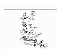 MERCEDES W246 INSERTO CONTENITORE POSACENERE OEM 2466830175