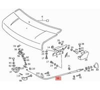 MERCEDES W601/611 T1 CAVO TIRANTE SBLOCCO COFANO MOTORE OEM A6017500159