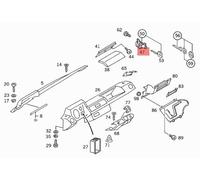 MERCEDES W601 T1 SERRATURA CHIAVE COPERCHIO VANO PORTAOGGETTI OEM A6016800484