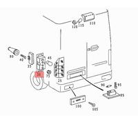 MERCEDES W901/902/903/904 SPRINTER PORTALAMPADA FANALE POSTERIORE OEM 0008200577