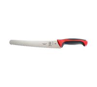 Mercer Culinary Millennia Color - Coltello da pane con manico ondulato, 25,4 cm, colore: Rosso