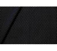 Merceria Pour Toi... 25 CM Tessuto Cotone Pois Piccoli Altezza 150 cm 100% Cotone Fantasia Hobby Abbigliamento Bambino cuscineria (2 Nero)