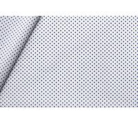 Merceria Pour Toi... 25 CM Tessuto Cotone Pois Piccoli Altezza 150 cm 100% Cotone Fantasia Hobby Abbigliamento Bambino cuscineria (52 Bianco/Blu)